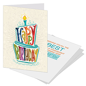 Birthday card for clients and employees