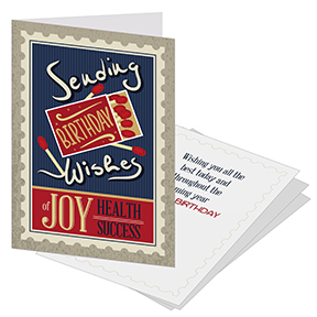Postage Stamp Business Birthday Cards