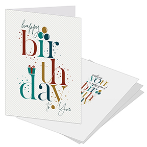 Colorful Business Birthday Card