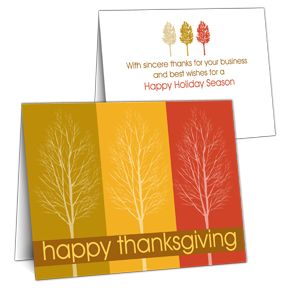 Treescape Business Thanksgiving Cards