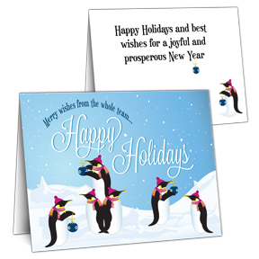 Penguins Business Christmas Cards