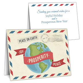 Postal Globe Business Christmas Cards