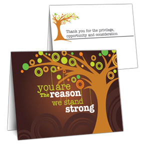 Stand Strong Business Thank You Card