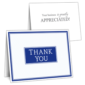Formal Business Thank You Card with Slots