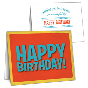 Retro Business Birthday Card
