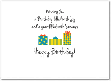 Business Birthday Card - Employee Birthday Cards