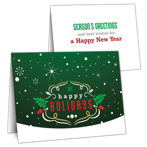 Winter Green Business Holiday Card