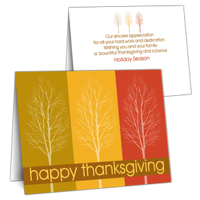 Employee Thanksgiving card